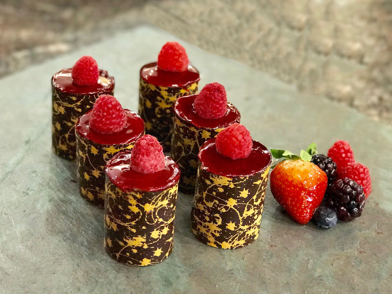 Mini Chocolate Mousse & Raspberry